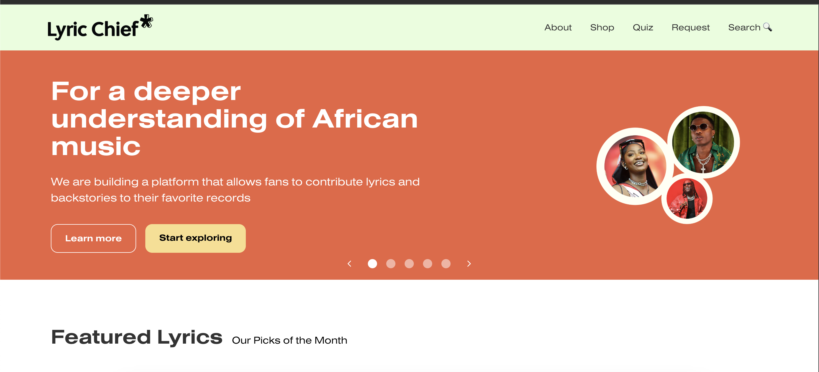 Lyric Chief Site